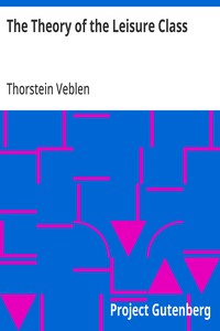 The Theory of the Leisure Class — cover