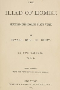 The Iliad — cover
